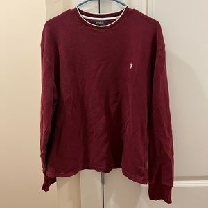 Polo Sweater | Women’s 2XL (Fits like M/L for Men) | Maroon
